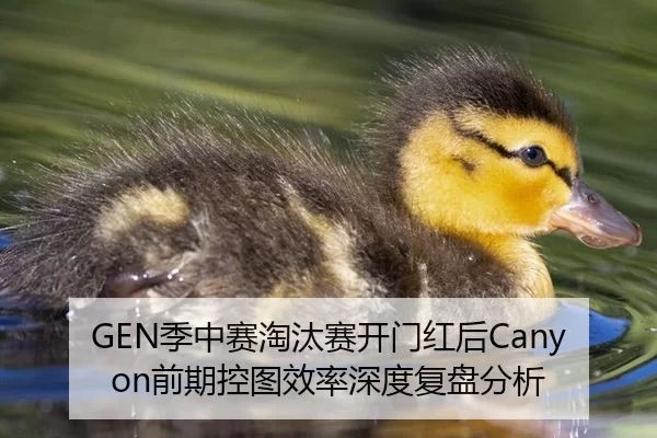 GEN季中赛淘汰赛开门红后Canyon前期控图效率深度复盘分析